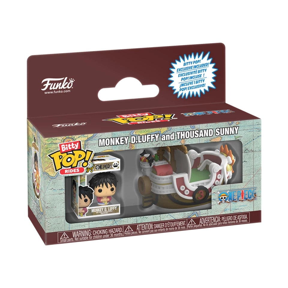 ONE PIECE - Monkey D. Luffy & Thousand Sunny Funko Bitty Pop! Ride