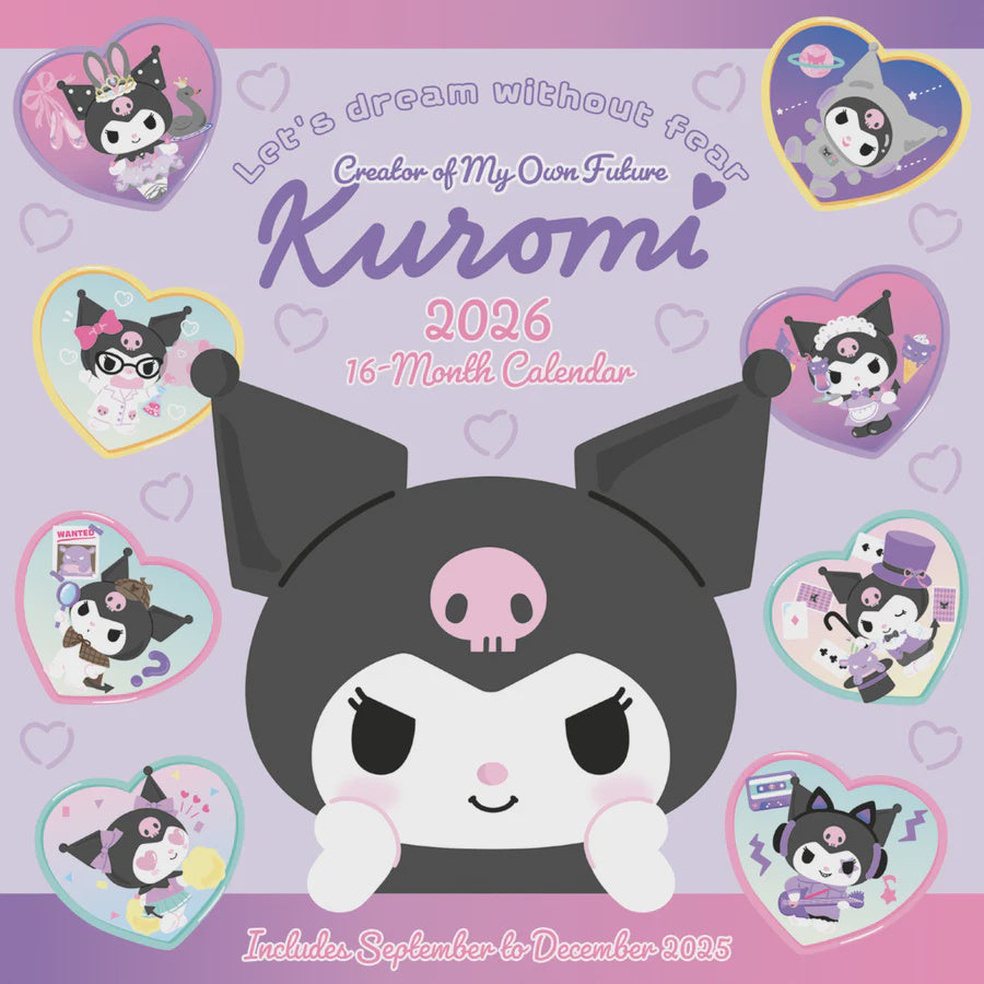SANRIO - Kuromi Dream Without Fear 2026 Calendar