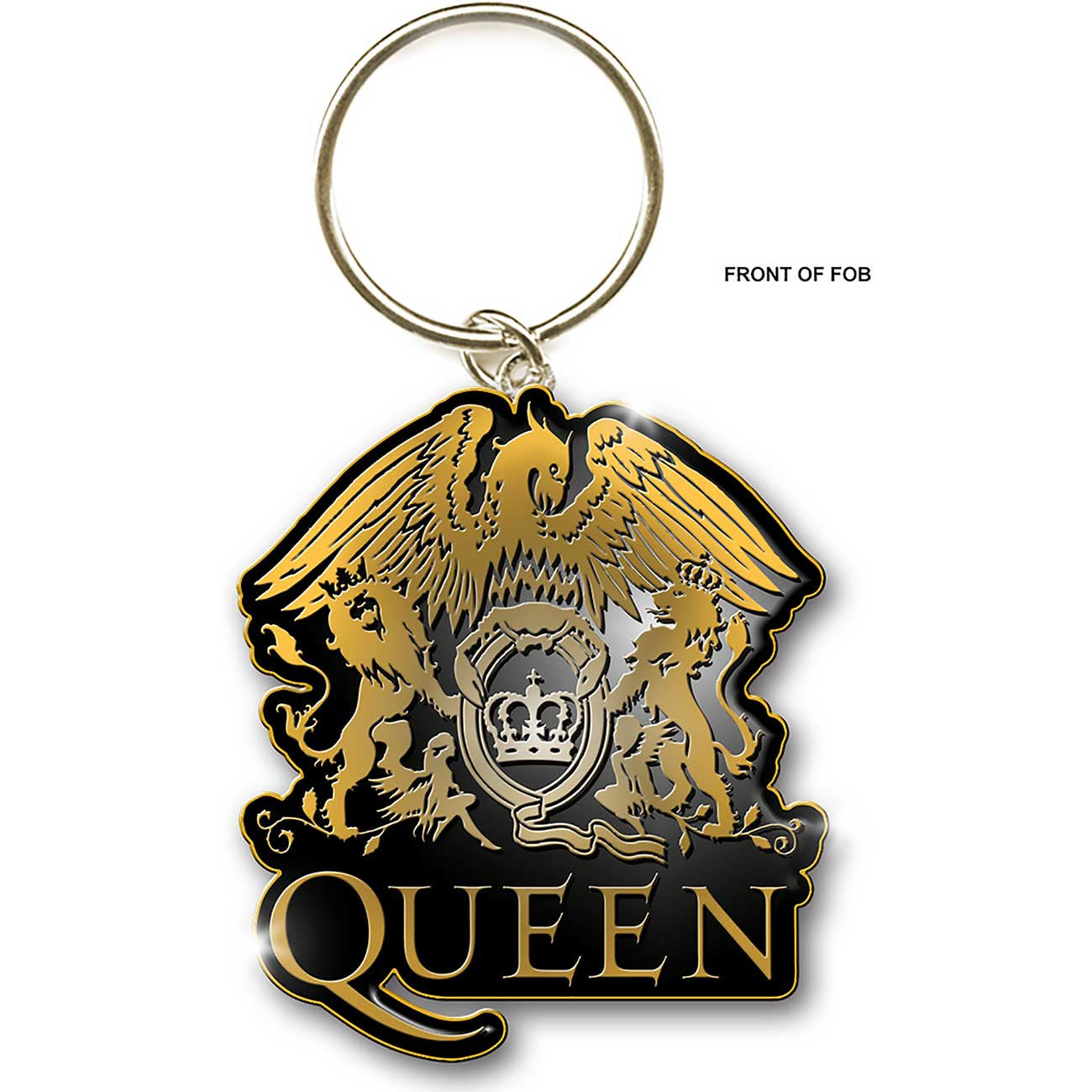 QUEEN - Golden Crest Keyring