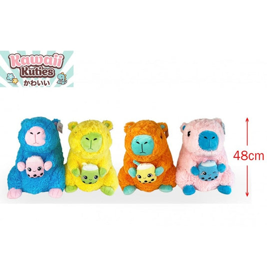 KAWAII KUTIES - 34cm Capybara Bubble Tea Plush