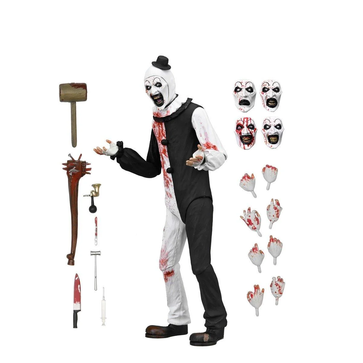TERRIFIER - Art The Clown (Blood Splattered) 7” Ultimate Figure