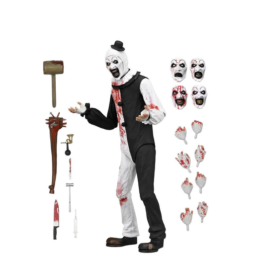 TERRIFIER - Art The Clown (Blood Splattered) 7” Ultimate Figure