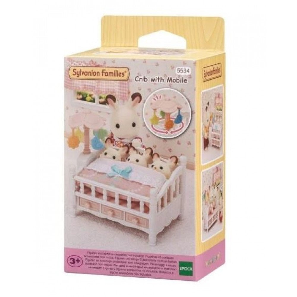SYLVANIAN FAMILIES - Crib with Mobile Figure Set