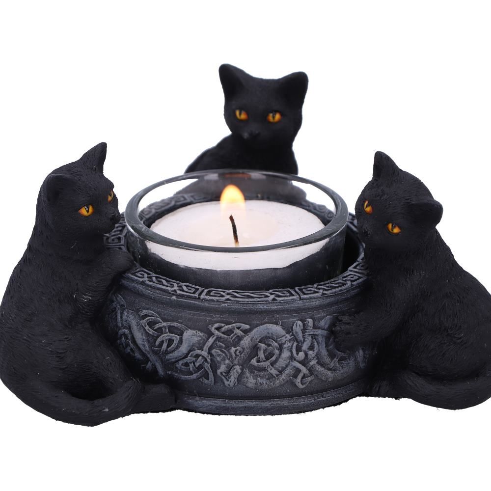 NEMESIS NOW - Familiar Trio Cat Tea Light Holder