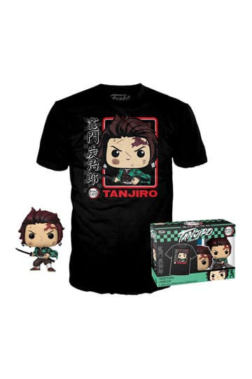 DEMON SLAYER - Tanjiro Kamado (Battle) Funko Pop! & T-Shirt Set