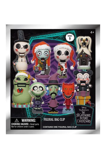 NIGHTMARE BEFORE CHRISTMAS - Series 9 Character Mystery Blind Bag Keyring / Bag Clip