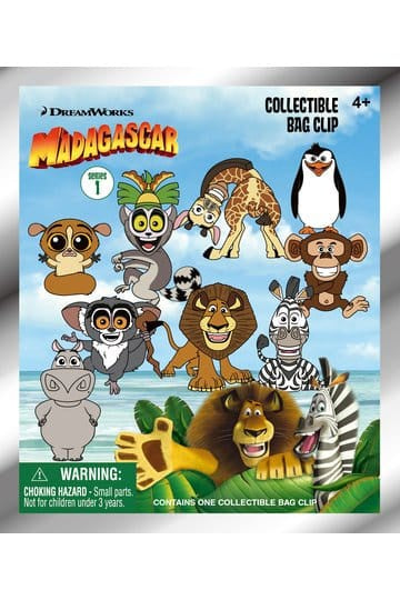 MADAGASCAR - Series 1 Blind Bag Keyring / Bag Clip