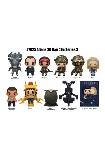ALIENS - Series 3 Blind Bag Keyring / Bag Clip