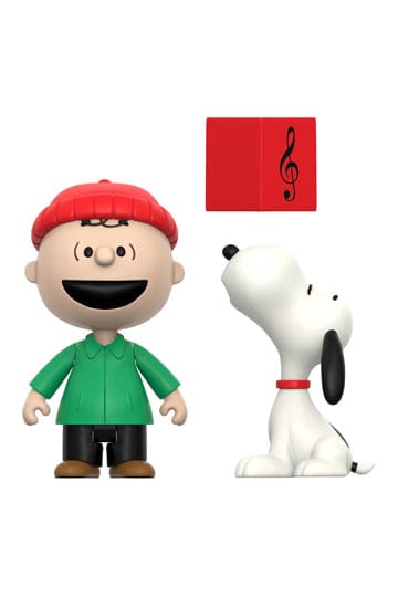 PEANUTS - Charlie Brown & Snoopy Caroling ReAction Figure 2-Pack