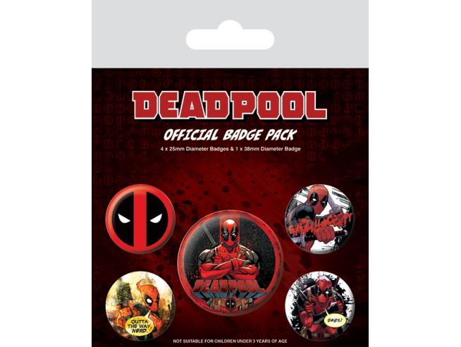 MARVEL: DEADPOOL - Logo Badge Pack