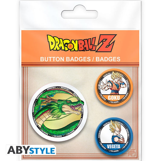 DRAGON BALL Z - Goku, Vegeta & Shenron Badge Pack