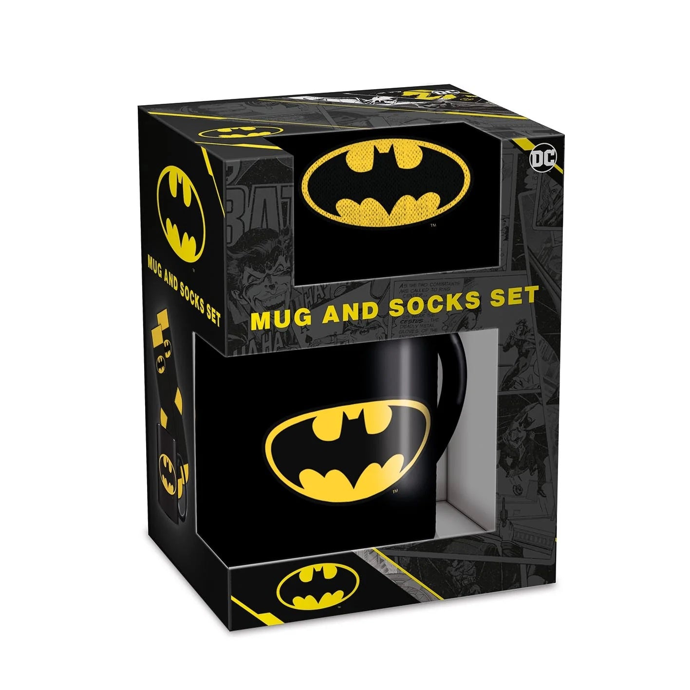 DC : BATMAN - Batman Logo Mug & Sock Set