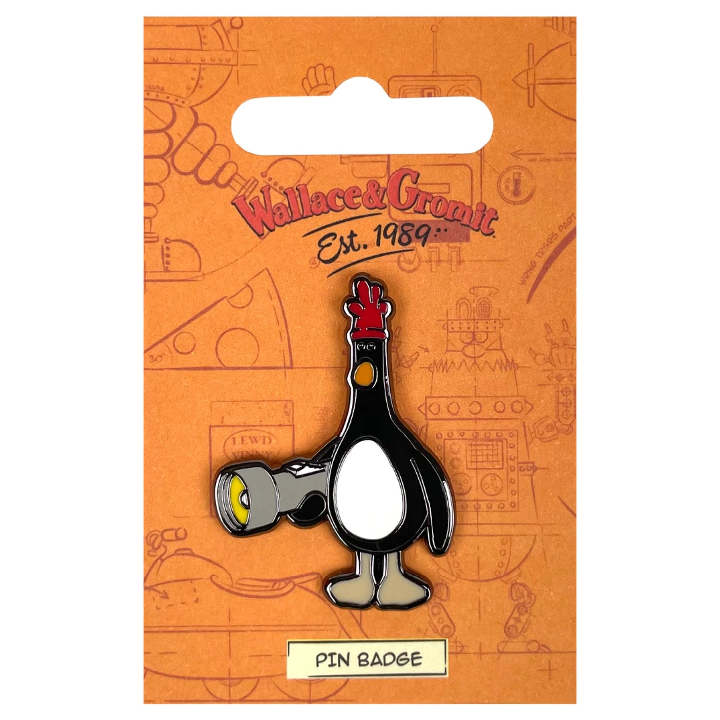 WALLACE & GROMIT - Feathers McGraw Pin Badge