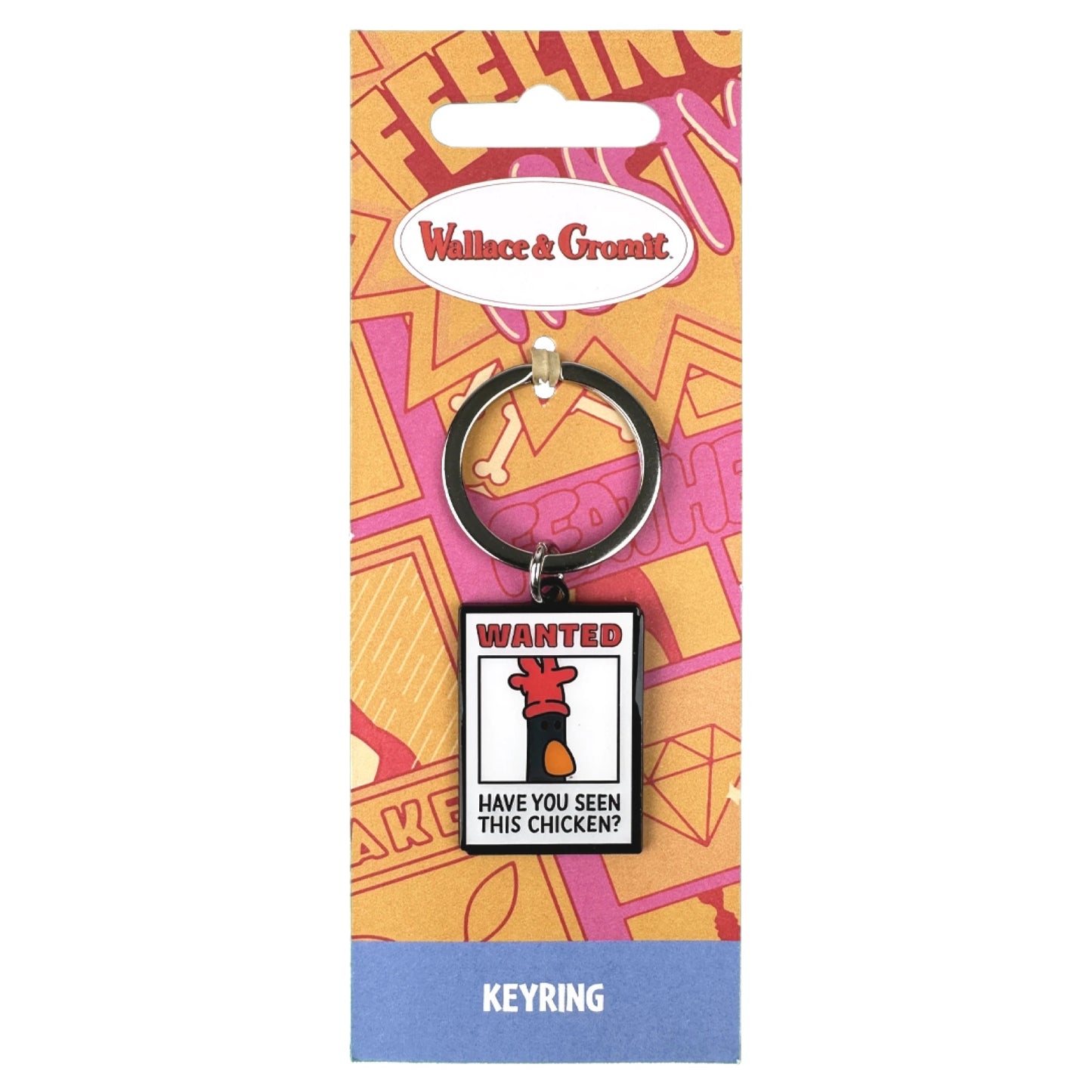 WALLACE & GROMIT - Feathers McGraw Poster Keyring