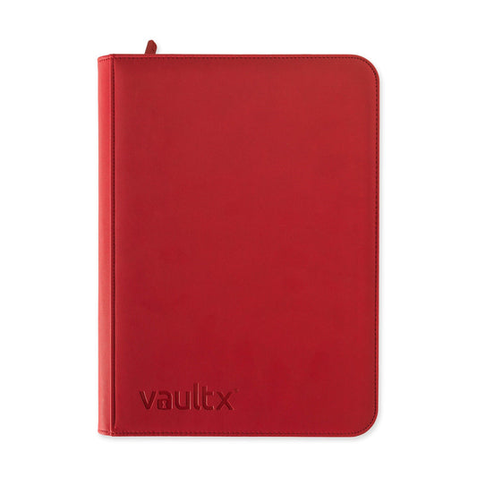 VAULT X - 9-Pocket Exo-Tec Zip Binder - Fire Red