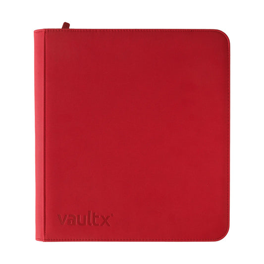 VAULT X - XL 12-Pocket Exo-Tec® Zip Binder - Fire Red