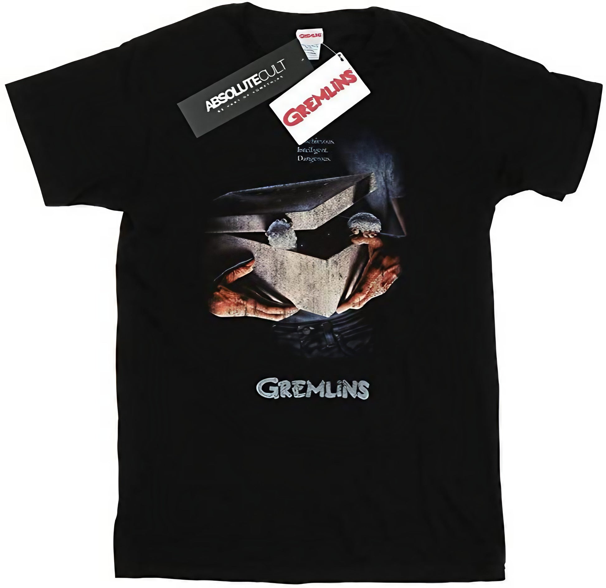 GREMLINS movie themed t-shirt with distressed Gizmo graphic
