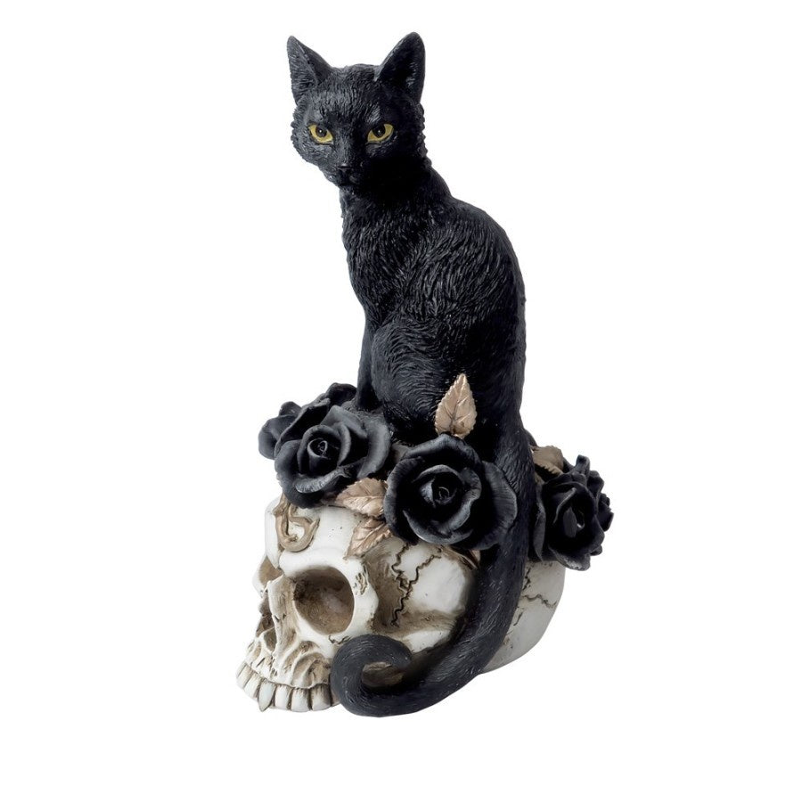 ALCHEMY - Grimalkin's Ghost Black Cat & Skull Familiar