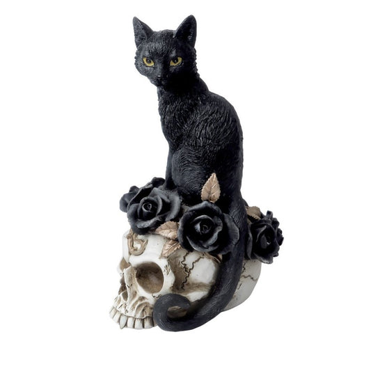 ALCHEMY - Grimalkin's Ghost Black Cat & Skull Familiar