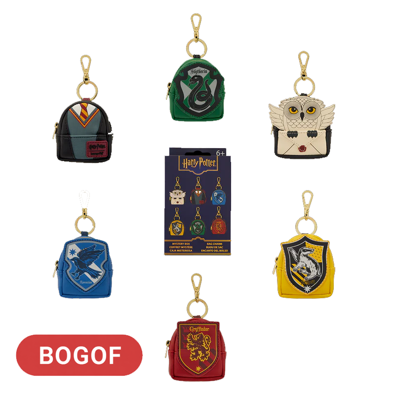LOUNGEFLY : HARRY POTTER - Hogwarts Mystery Mini Backpack Keychain Charm