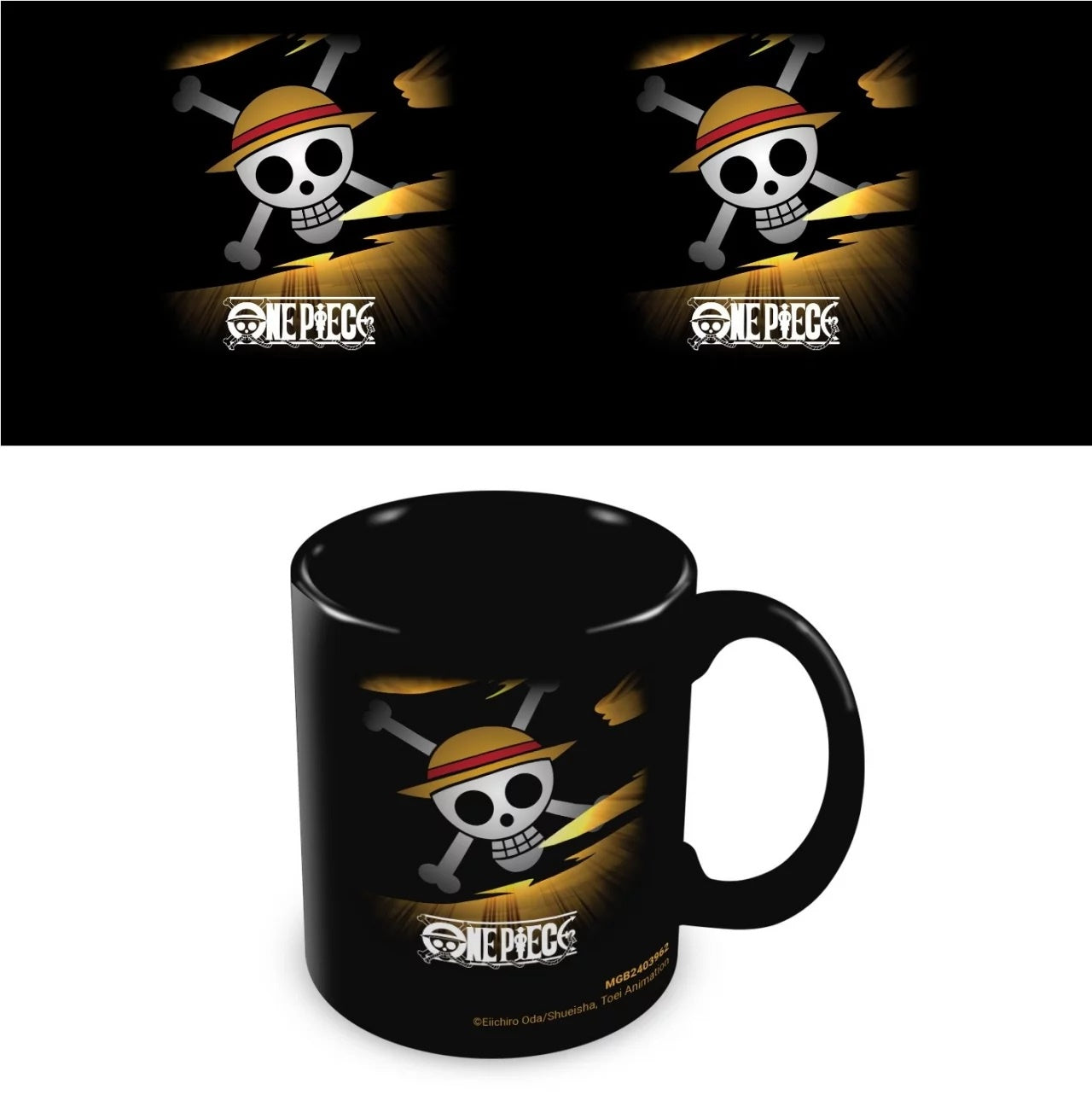 ONE PIECE - Straw Hat Logo Black Pod Mug