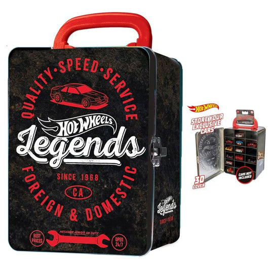 HOT WHEELS - Vintage Hot Wheels Tin Car Storage Case - Black