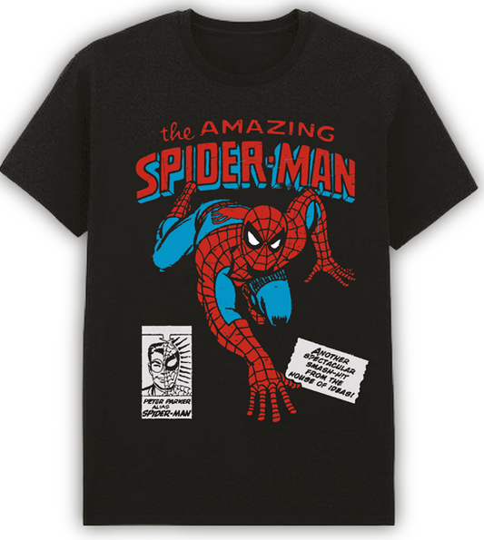 MARVEL : SPIDER-MAN - The Amazing Spider-Man Black T-Shirt