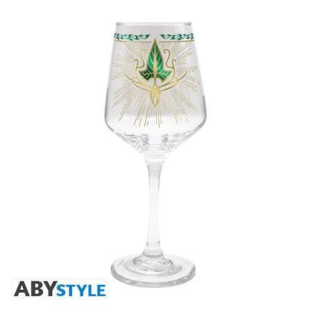 LORD OF THE RINGS - Leaf of Lórien Stemmed Glass