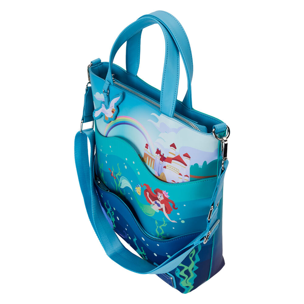 LOUNGEFLY : DISNEY - Little Mermaid Life Is The Bubbles Tote Bag