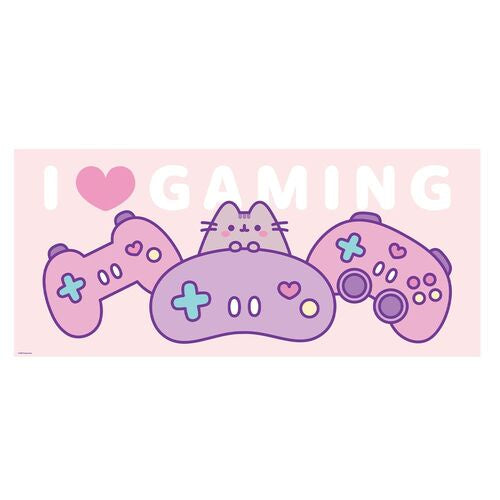 PUSHEEN - I Love Gaming Desk Mat