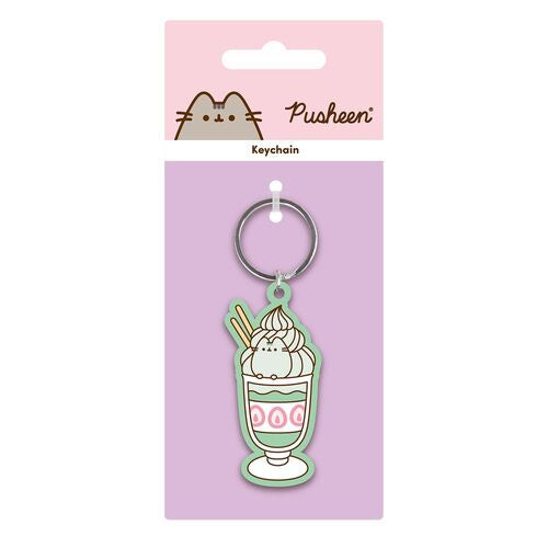 PUSHEEN - Matcha Rubber Keyring