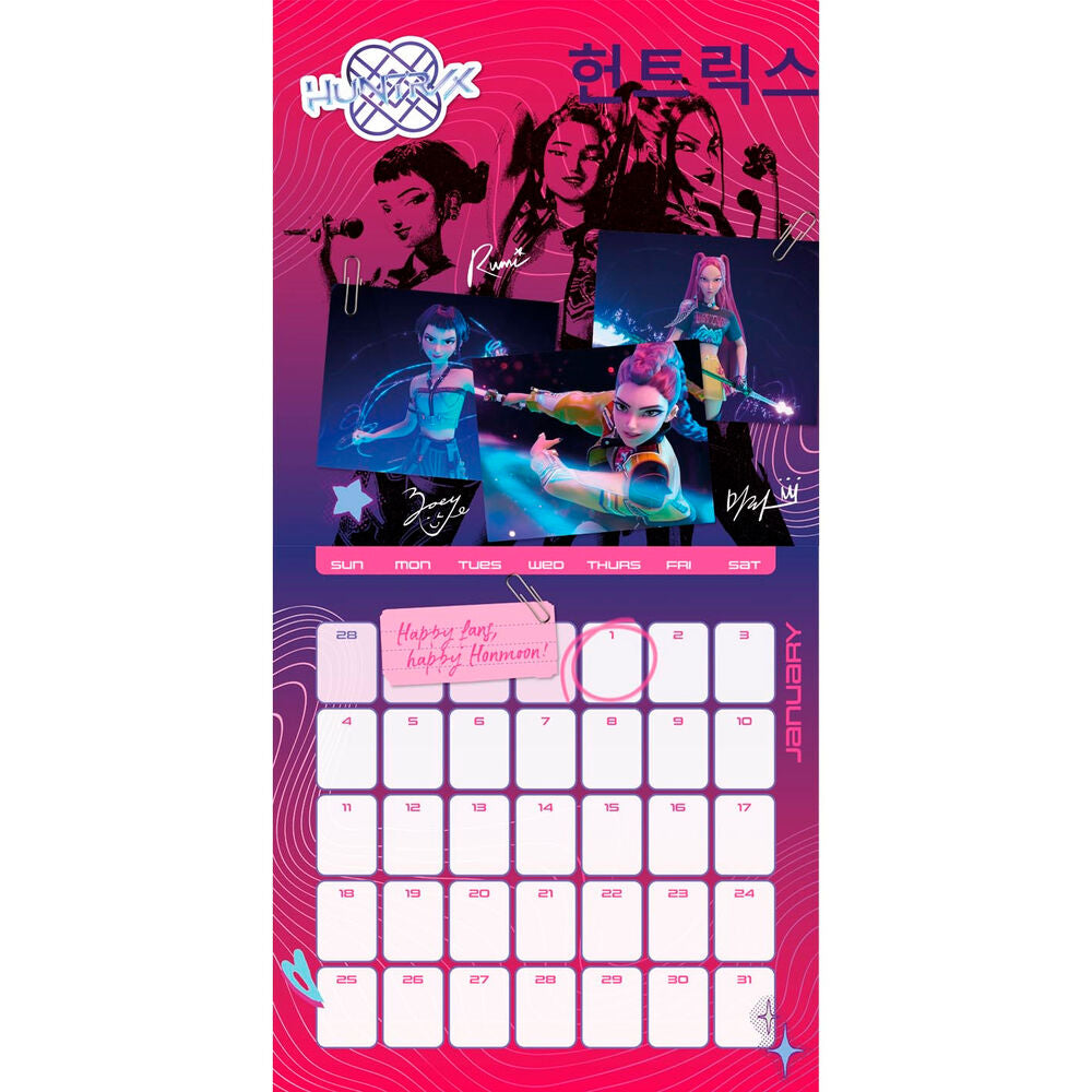 KPOP DEMON HUNTERS - 2026 Calendar