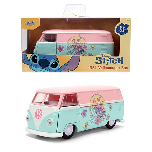 DISNEY : LILO & STITCH - Angel & Volkwagen Beetle 1:32 Diecast Car & Figure