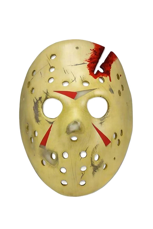 Replica mask from 'Friday the 13th Part 4' by Neca on display