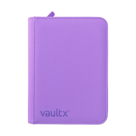 VAULT X - 4-Pocket Exo-Tec Zip Binder - Just Purple