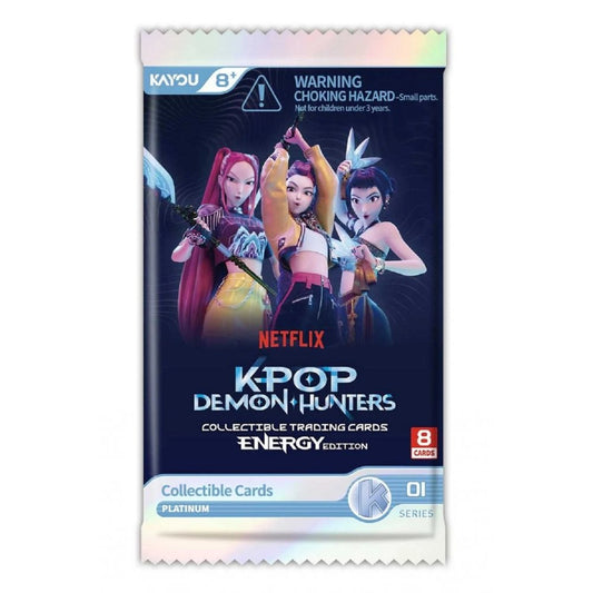KPOP DEMON HUNTERS - Series 1 Trading Cards Energy Edition Foil Booster Pack 1 (B)