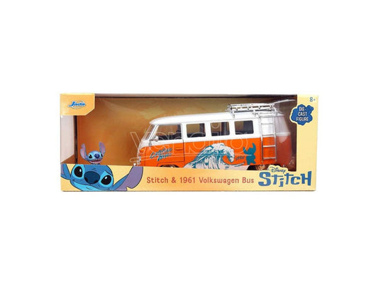 DISNEY : LILO & STITCH - Stitch & 1961 Beetle ada 1:24 Scale Diecast Car