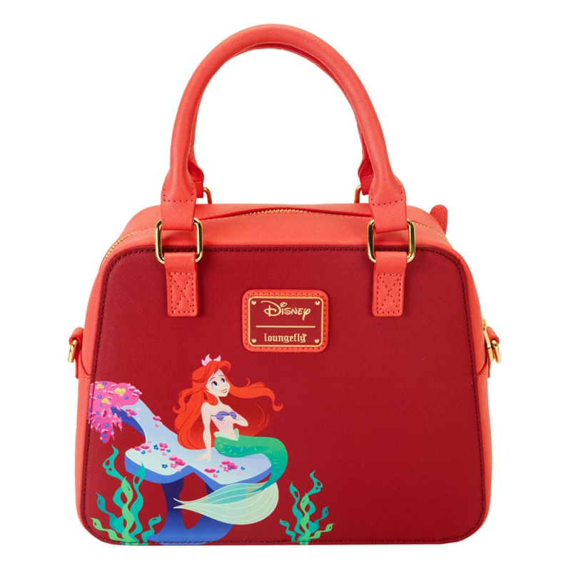 LOUNGEFLY : DISNEY - Little Mermaid Ariel Face Crossbody Bag