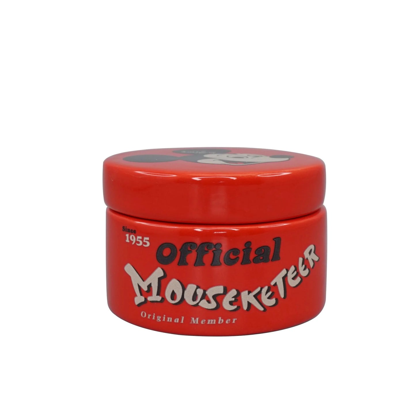 DISNEY : MICKEY MOUSE - Howdy Folks Round Ceramic Box