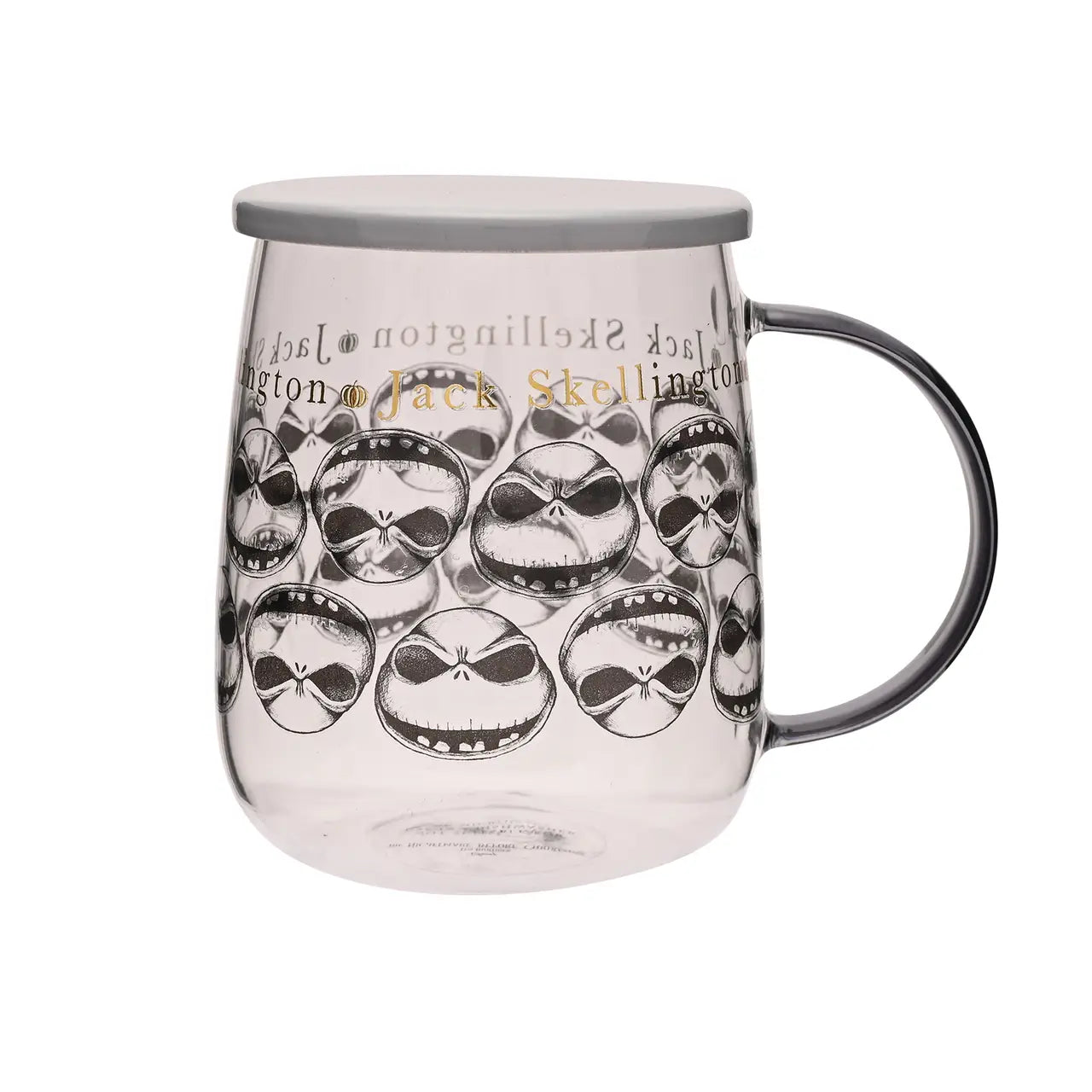 NIGHTMARE BEFORE CHRISTMAS - Jack Skellington Glass Mug With Lid