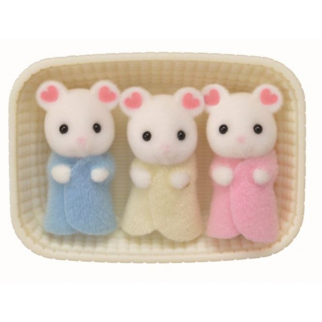 SYLVANIAN FAMILIES - Marshmallow Mouse Triplets Figure Set