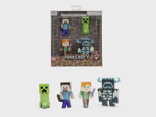 MINECRAFT - Nano Metalfigs Wave 1 Figures 4-Pack