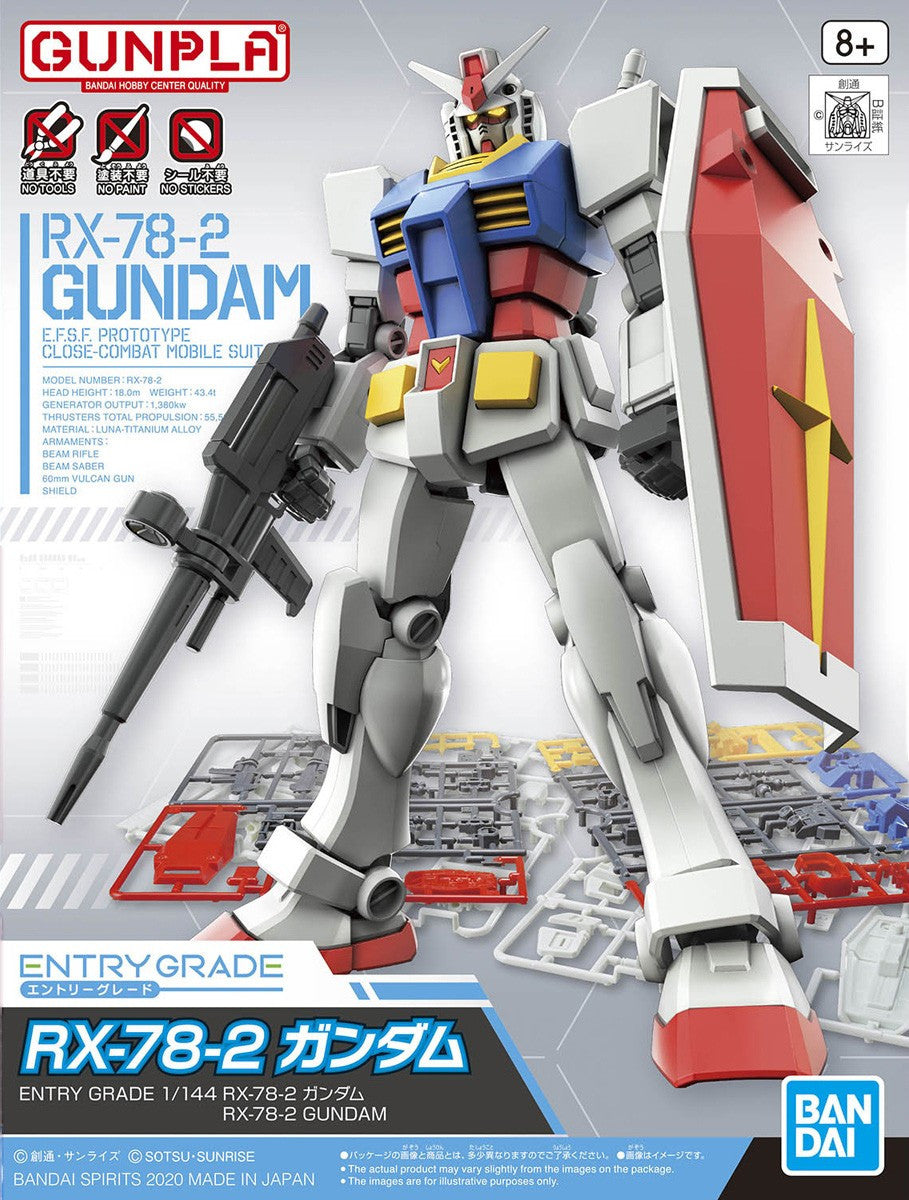 GUNDAM - RX-78-2 Gundam (3L) EG 1/144 Model Kit