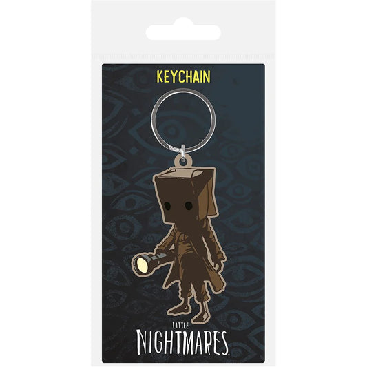 Little Nightmares Mono character rubber keyring