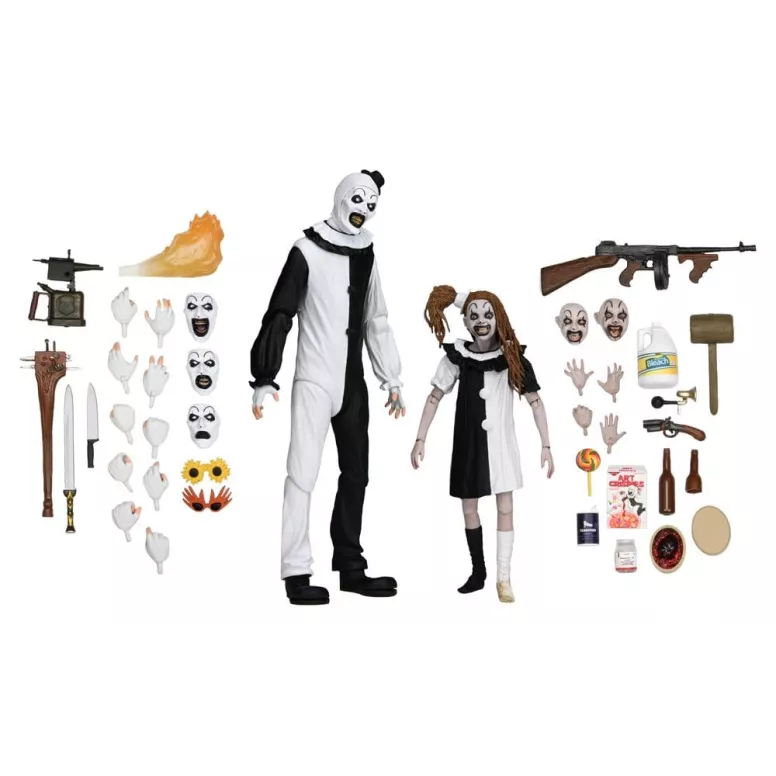 TERRIFIER 2 - Art the Clown & Little Pale Girl Neca Ultimate Figure 2-Pack