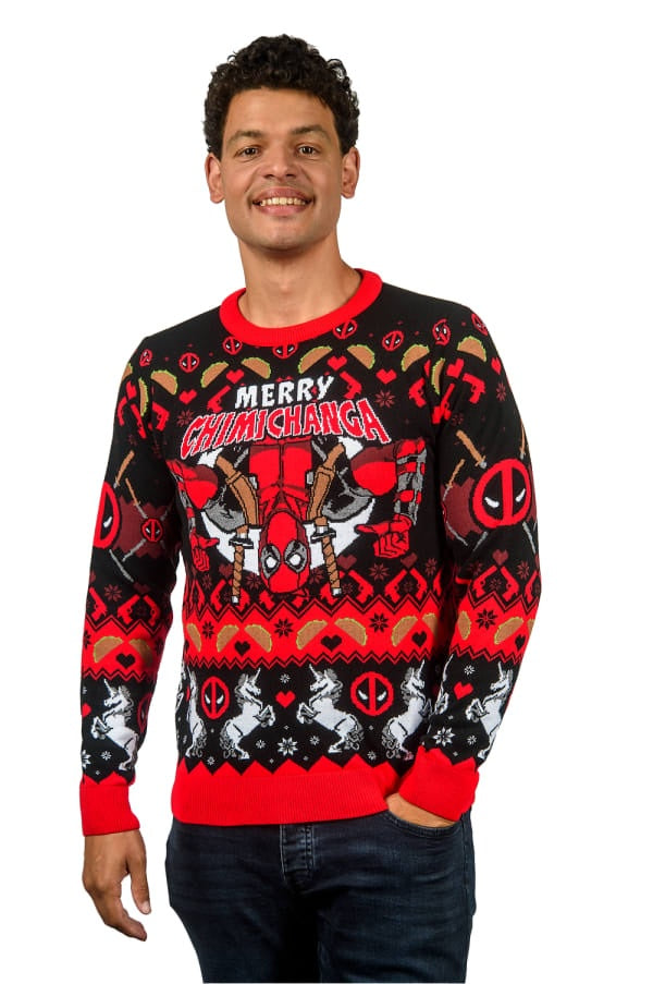 MARVEL : DEADPOOL - Merry Chimichanga Christmas Jumper
