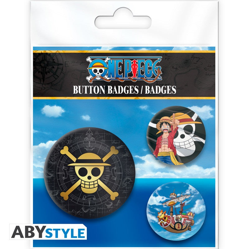 ONE PIECE - Skull & Luffy Badge Pack
