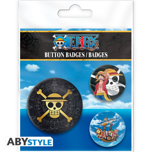 ONE PIECE - Skull & Luffy Badge Pack