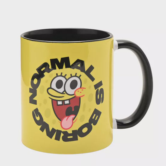 SPONGEBOB SQUAREPANTS - Normal Is Boring Black Inner Mug