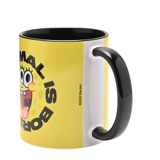 SPONGEBOB SQUAREPANTS - Normal Is Boring Black Inner Mug